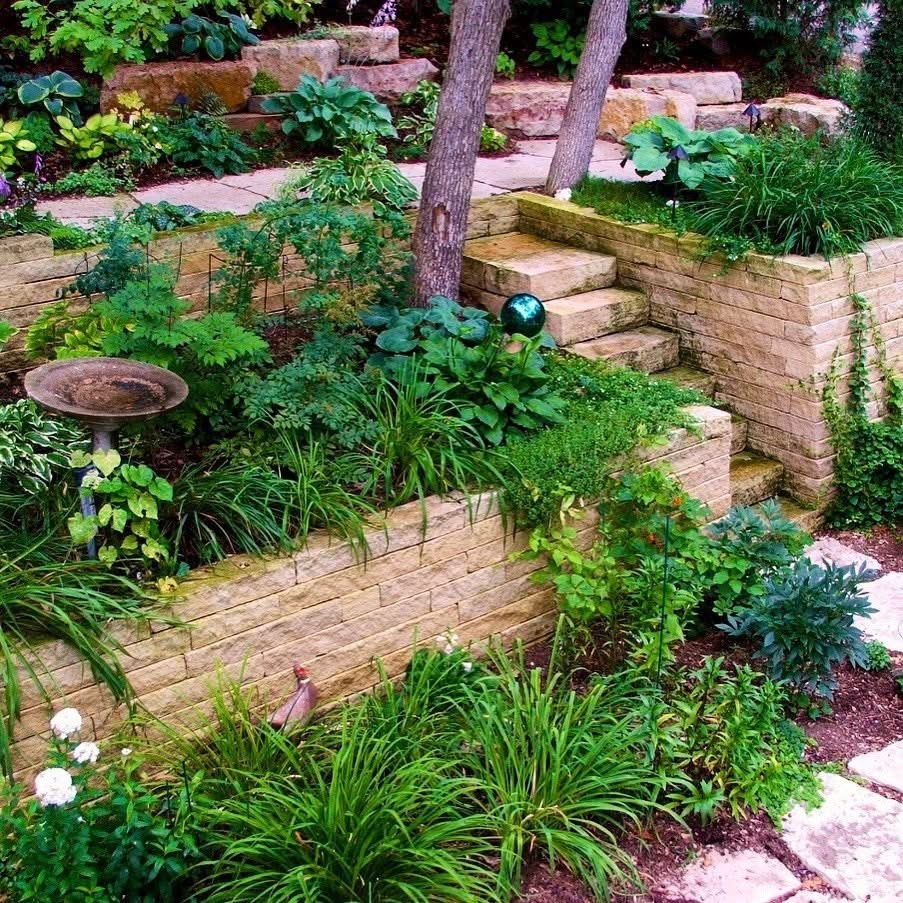 Retaining Walls and Tiered Planting